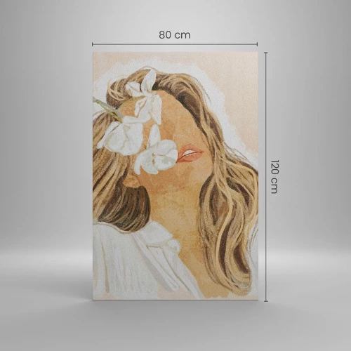 Quadro su tela - Stampe su Tela - In estasi tra i fiori - 80x120 cm