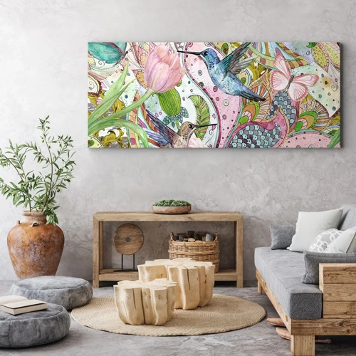 Quadro su tela - Stampe su Tela - Intrecciate nei rami - 120x50 cm