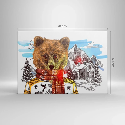 Quadro su tela - Stampe su Tela - La capanna dell'orso - 70x50 cm