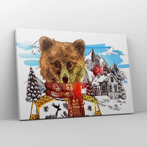 Quadro su tela - Stampe su Tela - La capanna dell'orso - 70x50 cm