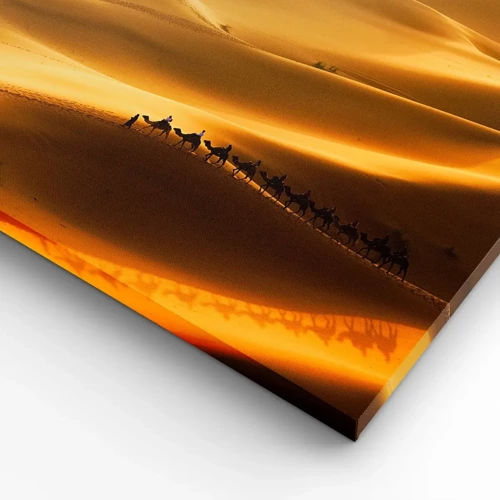 Quadro su tela - Stampe su Tela - La carovana sulle onde del deserto - 40x40 cm