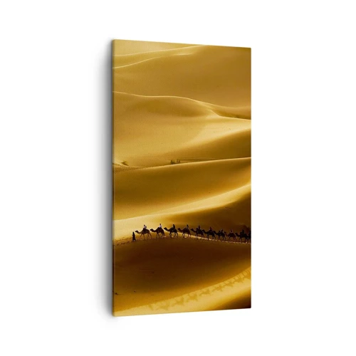 Quadro su tela - Stampe su Tela - La carovana sulle onde del deserto - 45x80 cm