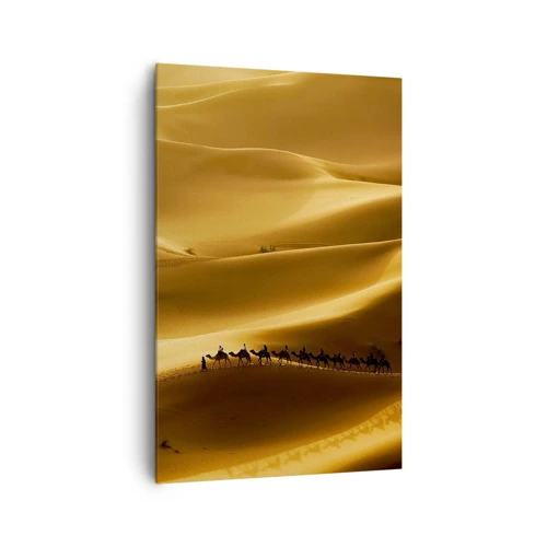 Quadro su tela - Stampe su Tela - La carovana sulle onde del deserto - 80x120 cm