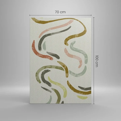 Quadro su tela - Stampe su Tela - La danza gioiosa dell'astrazione - 70x100 cm