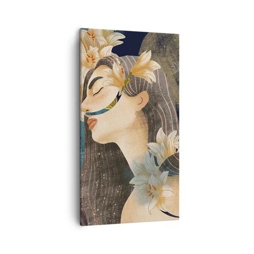 Quadro su tela - Stampe su Tela - La favola della principessa con i gigli - 45x80 cm