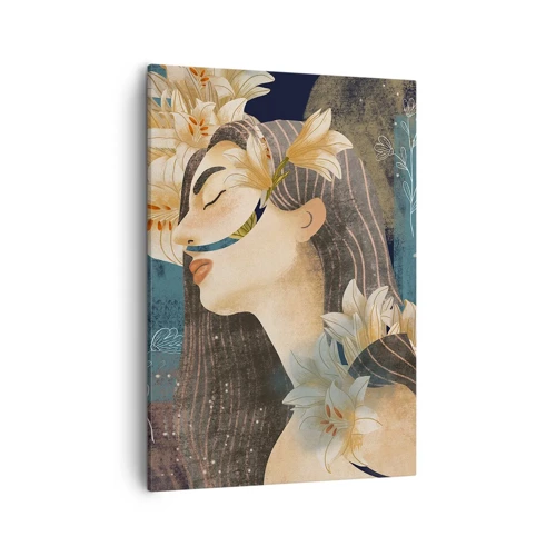Quadro su tela - Stampe su Tela - La favola della principessa con i gigli - 50x70 cm
