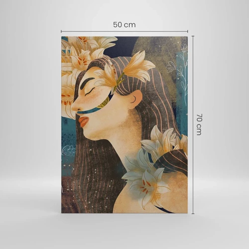Quadro su tela - Stampe su Tela - La favola della principessa con i gigli - 50x70 cm