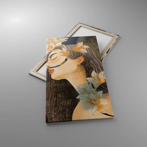 Quadro su tela - Stampe su Tela - La favola della principessa con i gigli - 65x120 cm
