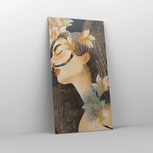 Quadro su tela - Stampe su Tela - La favola della principessa con i gigli - 65x120 cm