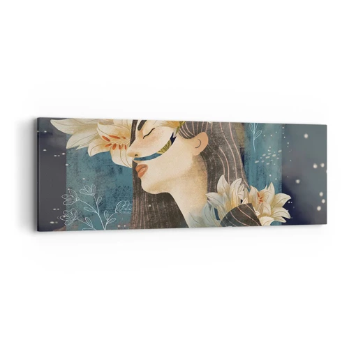 Quadro su tela - Stampe su Tela - La favola della principessa con i gigli - 90x30 cm