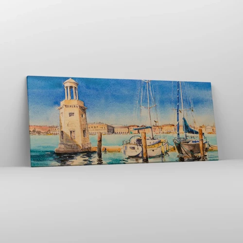 Quadro su tela - Stampe su Tela - La laguna assolata - 120x50 cm