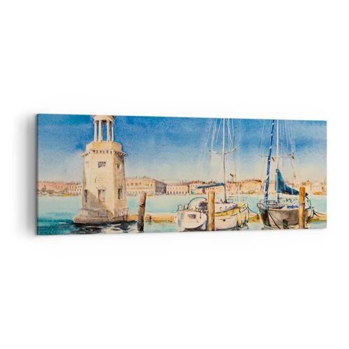 Quadro su tela - Stampe su Tela - La laguna assolata - 140x50 cm