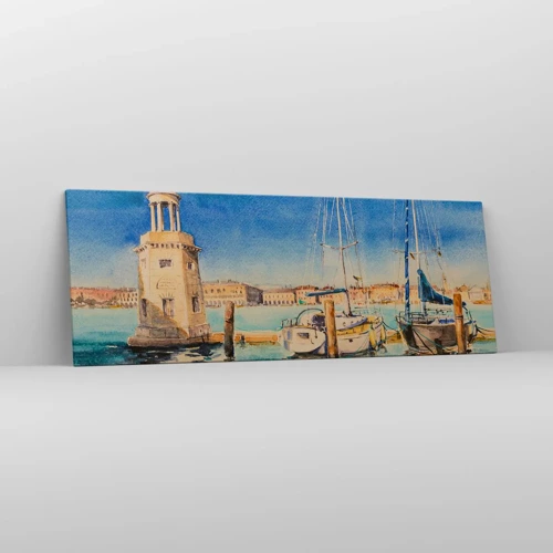 Quadro su tela - Stampe su Tela - La laguna assolata - 140x50 cm