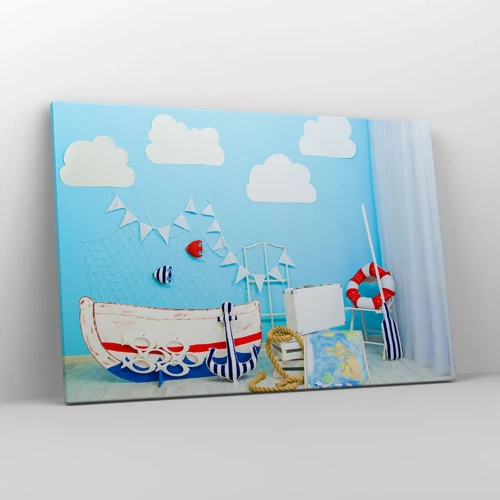 Quadro su tela - Stampe su Tela - La nostalgia delle avventure dei bambini - 120x80 cm