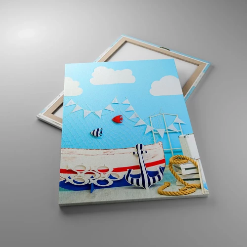 Quadro su tela - Stampe su Tela - La nostalgia delle avventure dei bambini - 70x100 cm