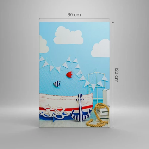 Quadro su tela - Stampe su Tela - La nostalgia delle avventure dei bambini - 80x120 cm