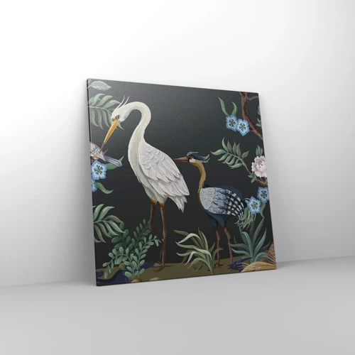 Quadro su tela - Stampe su Tela - La parata degli uccelli - 70x70 cm