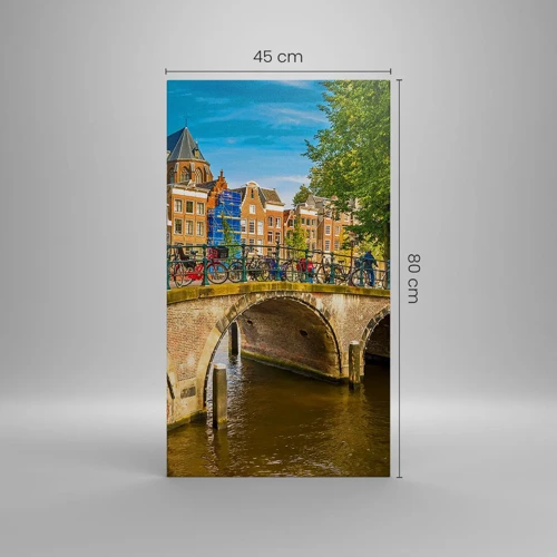 Quadro su tela - Stampe su Tela - La primavera sul canale - 45x80 cm