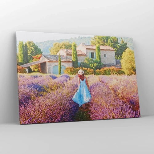 Quadro su tela - Stampe su Tela - La ragazza nella lavanda - 120x80 cm