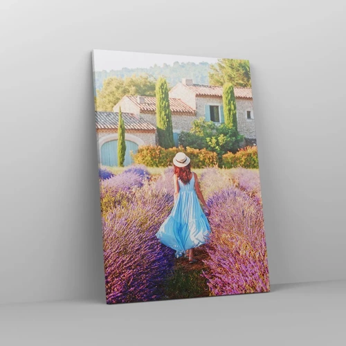 Quadro su tela - Stampe su Tela - La ragazza nella lavanda - 50x70 cm