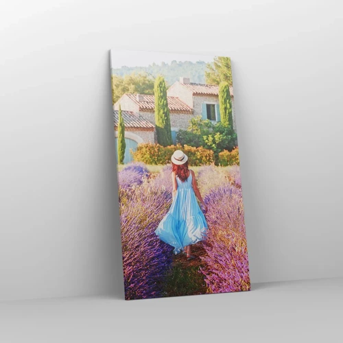 Quadro su tela - Stampe su Tela - La ragazza nella lavanda - 55x100 cm