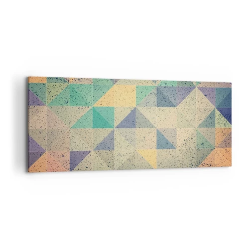 Quadro su tela - Stampe su Tela - La repubblica dei triangoli - 100x40 cm