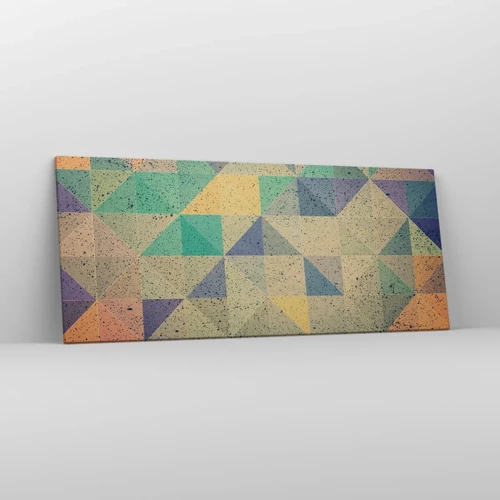 Quadro su tela - Stampe su Tela - La repubblica dei triangoli - 120x50 cm