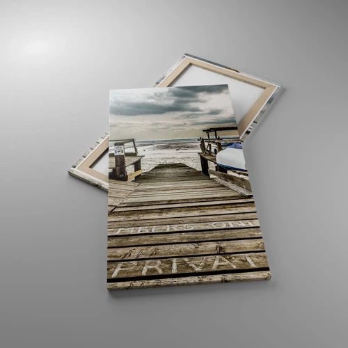 Quadro su tela - Stampe su Tela - La spiaggia del nord - 55x100 cm