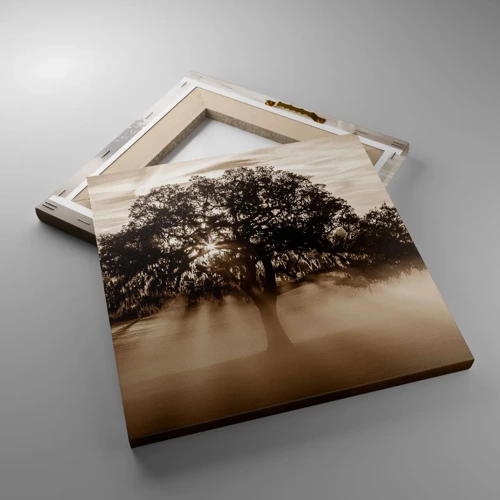 Quadro su tela - Stampe su Tela - L'albero delle sole buone notizie - 30x30 cm