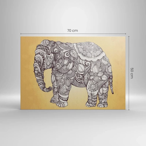 Quadro su tela - Stampe su Tela - L'elefante nascosto - 70x50 cm
