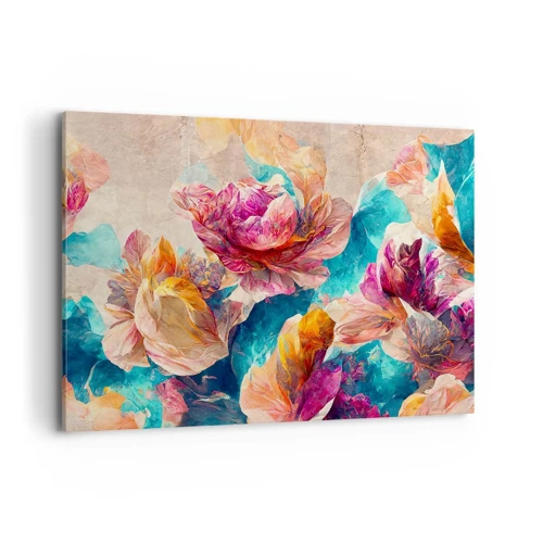Quadro su tela - Stampe su Tela - Lo splendore colorato del bouquet - 120x80 cm