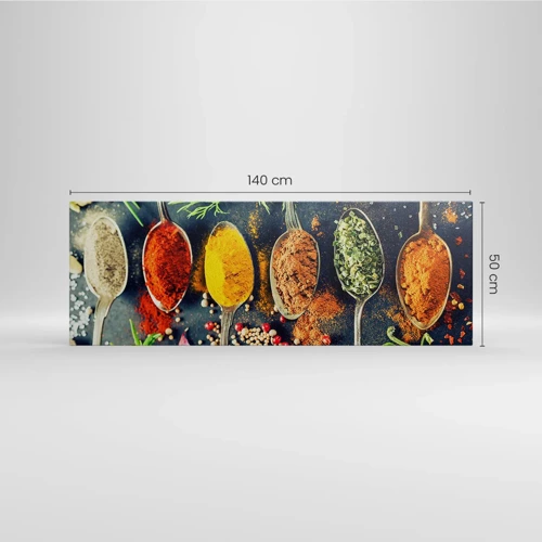 Quadro su tela - Stampe su Tela - Magie gastronomiche - 140x50 cm