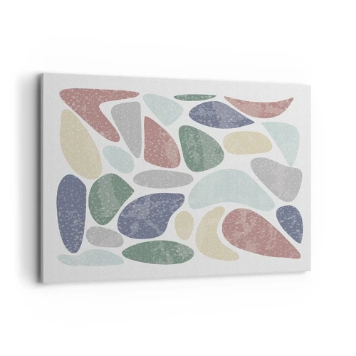 Quadro su tela - Stampe su Tela - Mosaico di colori incipriati - 100x70 cm