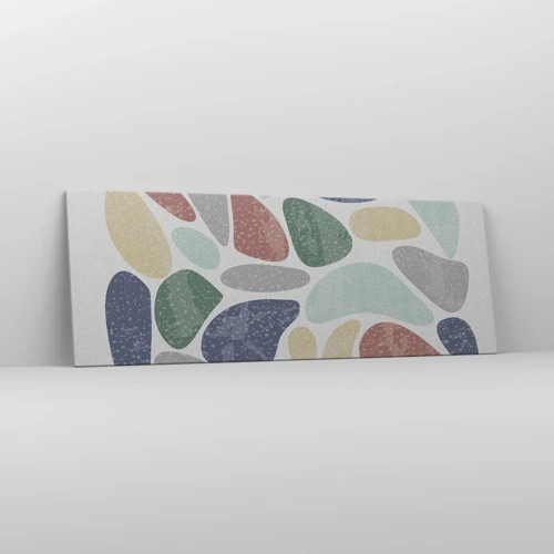 Quadro su tela - Stampe su Tela - Mosaico di colori incipriati - 140x50 cm
