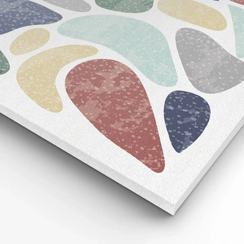 Quadro su tela - Stampe su Tela - Mosaico di colori incipriati - 30x30 cm