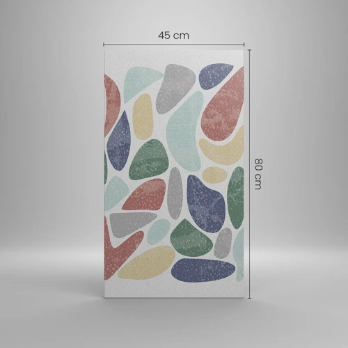 Quadro su tela - Stampe su Tela - Mosaico di colori incipriati - 45x80 cm