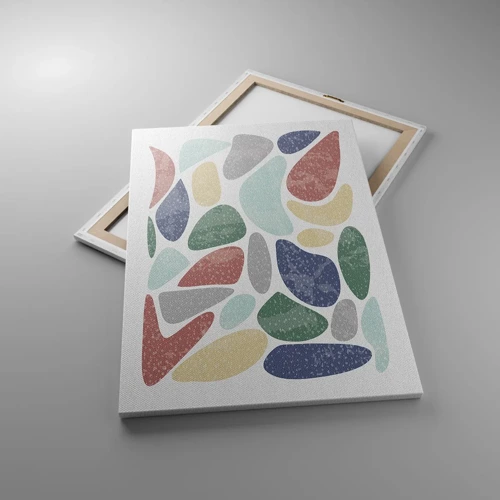 Quadro su tela - Stampe su Tela - Mosaico di colori incipriati - 70x100 cm