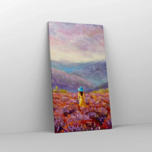 Quadro su tela - Stampe su Tela - Nel mondo di lavanda - 45x80 cm