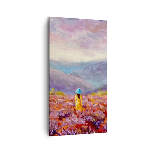 Quadro su tela - Stampe su Tela - Nel mondo di lavanda - 55x100 cm