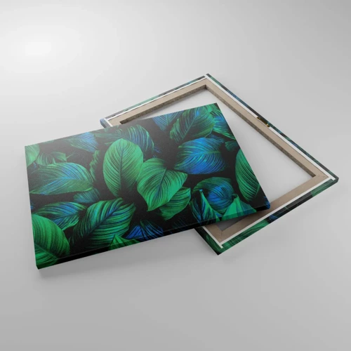 Quadro su tela - Stampe su Tela - Nella folla verde - 70x50 cm