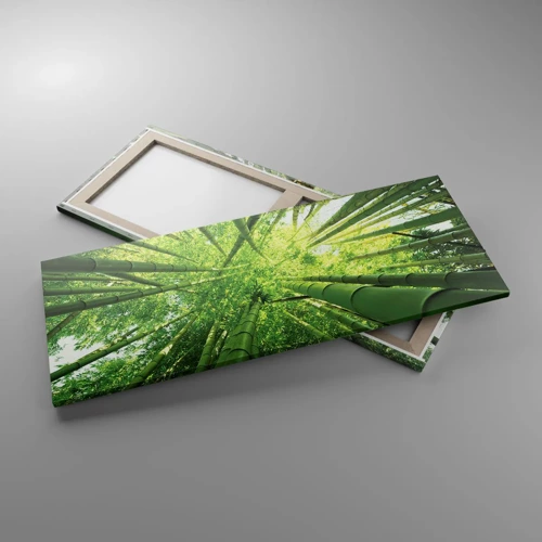 Quadro su tela - Stampe su Tela - Nella foresta di bambù - 100x40 cm