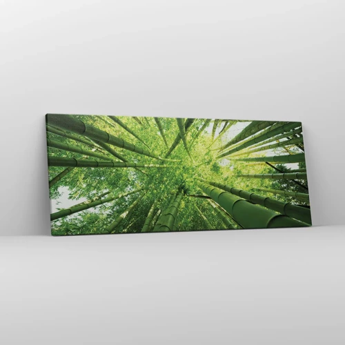 Quadro su tela - Stampe su Tela - Nella foresta di bambù - 100x40 cm