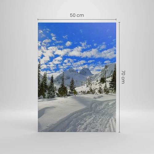 Quadro su tela - Stampe su Tela - Nella neve e nel sole - 50x70 cm