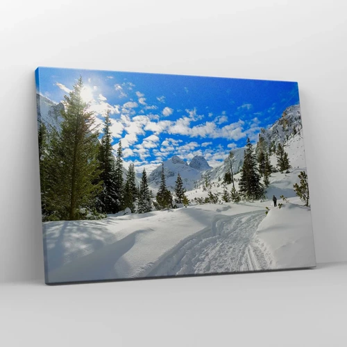 Quadro su tela - Stampe su Tela - Nella neve e nel sole - 70x50 cm