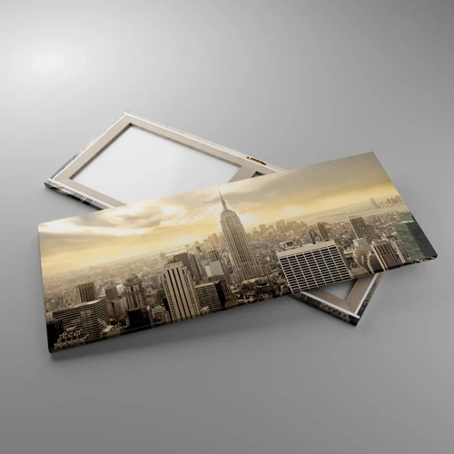 Quadro su tela - Stampe su Tela - New York in grigio - 120x50 cm