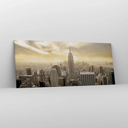 Quadro su tela - Stampe su Tela - New York in grigio - 120x50 cm