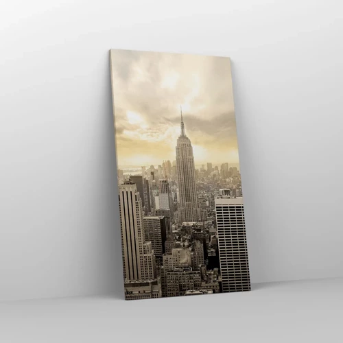 Quadro su tela - Stampe su Tela - New York in grigio - 55x100 cm