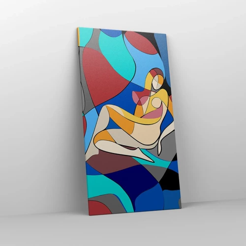 Quadro su tela - Stampe su Tela - Nudo cubista - 65x120 cm
