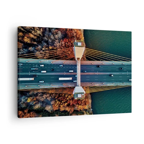 Quadro su tela - Stampe su Tela - Oltre il fiume, oltre il bosco - 70x50 cm