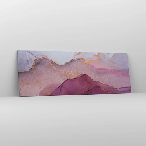 Quadro su tela - Stampe su Tela - Onde di lilla e viola - 140x50 cm